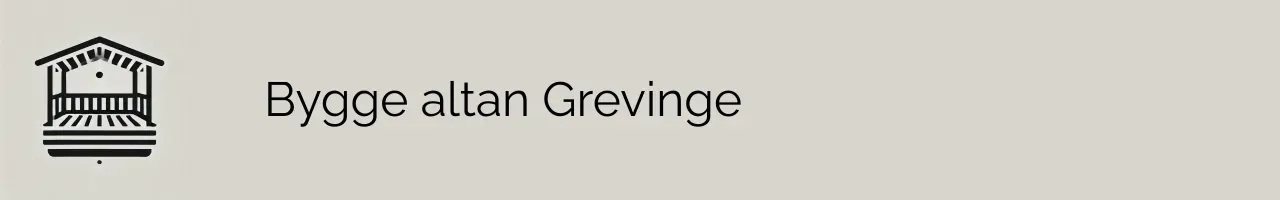 Bygge altan Grevinge